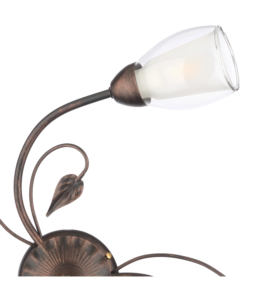 PLAFONIERA 3 LUCI ONLI "LILIANA" BRONZO E14